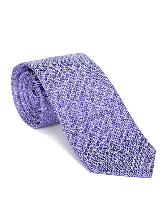 Eton Shirts Herren Krawatte Seide mit Mustern in Lila Farbe