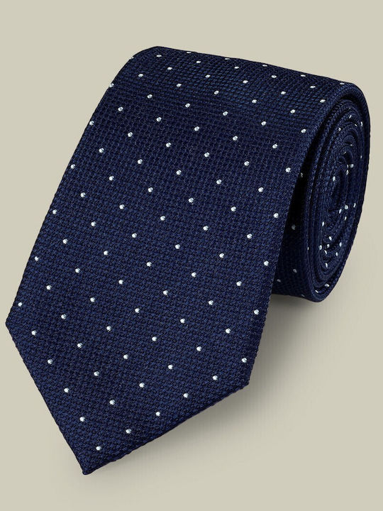 Charles Tyrwhitt Cravată Bărbați Mătase Tipărită Albastru Deschis