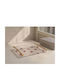 Stewehome Metallic Serving Tray Set 3 Pieces White 20x26 Cm