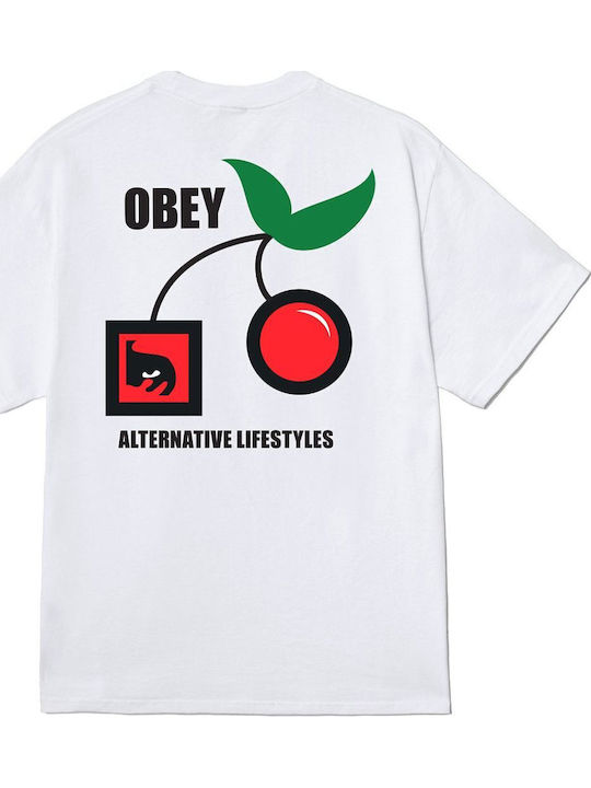 Obey Тениска Бяла