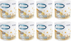 Jumbo Χαρτί Κουζίνας Ρολό 2 Φύλλων 8 Συσκευασίες Jumbo Χαρτί Κουζίνας Ρολό 2 Φύλλων 8 Συσκευασίες