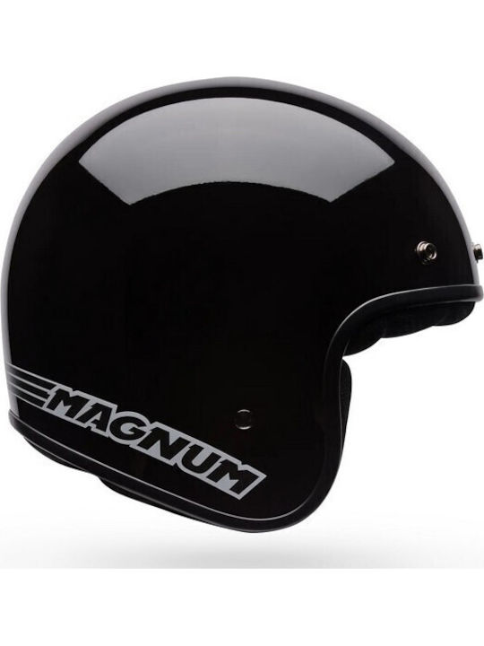 Bell Magnum Solidschwarz Motorradhelm Jet DOT E...