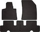 Rubber Car Mats Citroen C4 Picasso Ii Minivan 2013-2019 Black Fitted