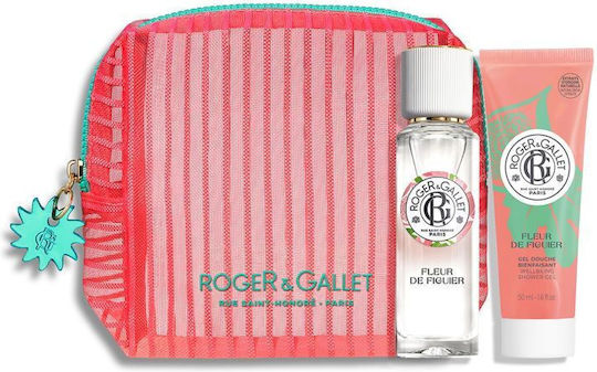 Roger & Gallet Summer pouch Fleur de Figuier Σετ Περιποίησης για Καθαρισμό Σώματος 3τμχ