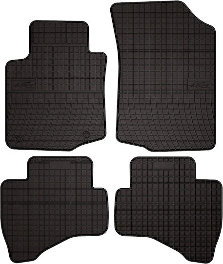 Rubber Car Mats Peugeot 107 Hatchback 2005-2014 Black Fitted