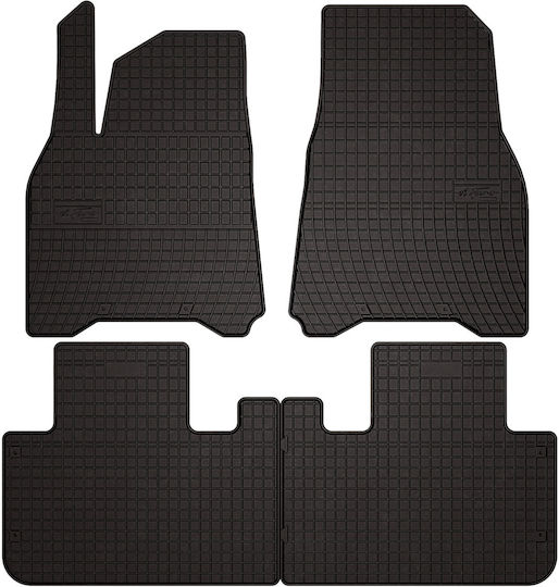 Rubber Car Mats Tesla Model Y Crossover 2020 Black Fitted