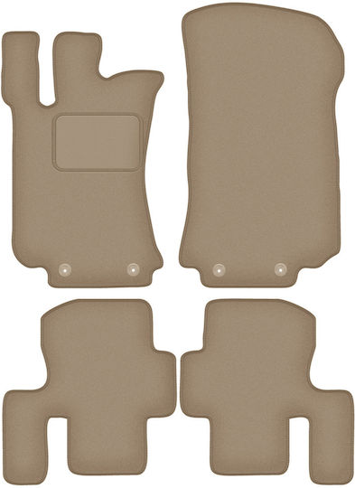 Velour Car Mats Mercedes R-class W251 Short Minivan 5 Seats Short 2005-2014 Beige