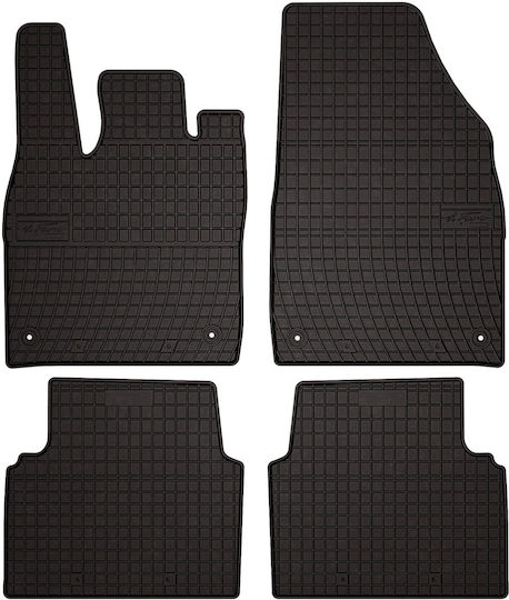 Gummi Auto Fußmatten Volkswagen ID.3 Hatchback 2019 Schwarz Eingestellt