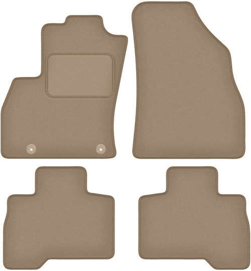 Килими За Кола Velour Fiat Qubo Combivan 2008-2020 Бежови