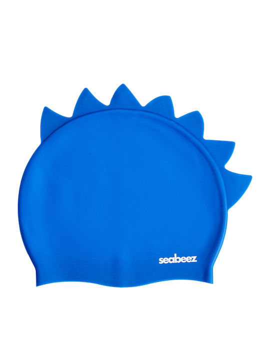Seabeez Spike Kids Swim Cap Blue