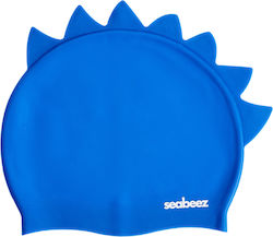 Seabeez Spike Kids Swim Cap Blue