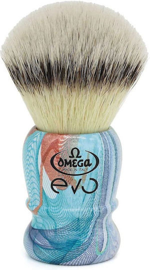 Omega Evo 2.0 Shaving Brush with Synthetic Bristle