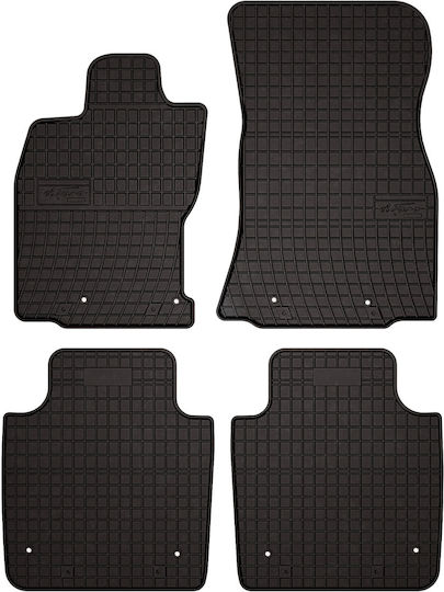 Rubber Car Mats Jaguar Xj Vii Sedan 2002-2009 Black Fitted
