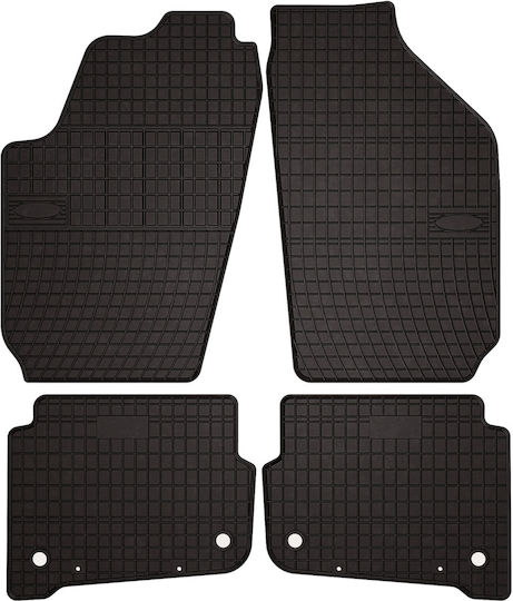 Rubber Car Mats Volkswagen Fox Hatchback 2005-2011 Black Fitted