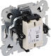 Elektro Plast Recessed Wall Switch Single with White Frame
