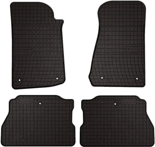 Rubber Car Mats Jeep Wrangler Iv Rubicon Off-road 2017 Black Fitted