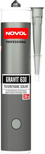 Novol Acrylic Polyurethane Wood Mastic Grey 300ml