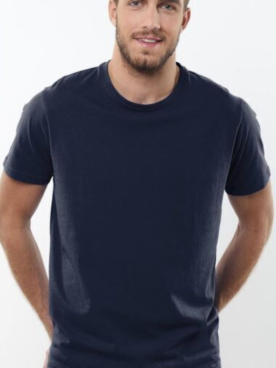 Ansin T-shirt Μπλε