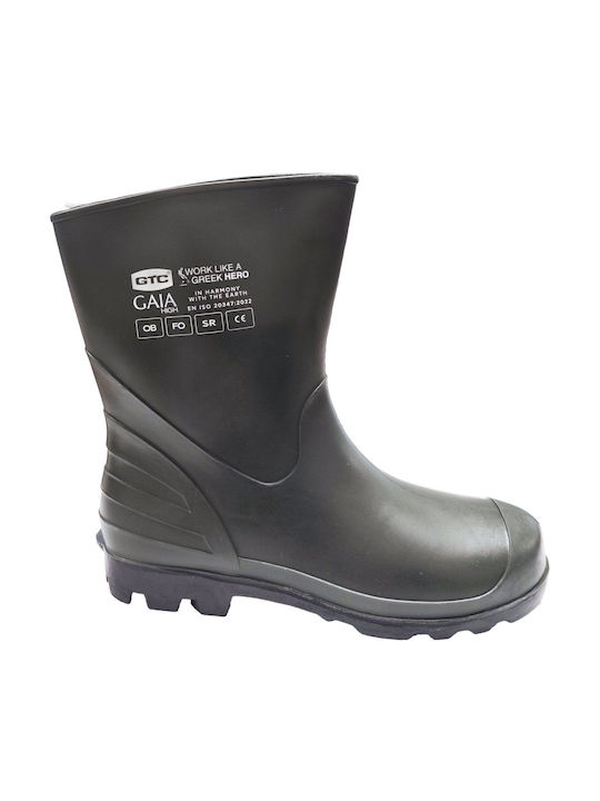 GTC Gaia Non-Slip Safety Wellies Tibia with Fur