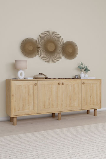 Wooden Console Multicolour L180xW40xH75cm