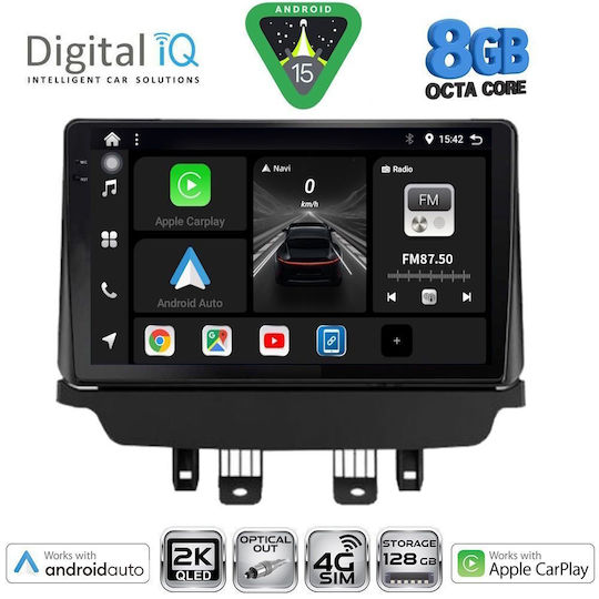 Digital IQ Ηχοσύστημα Αυτοκινήτου για Mazda 2 2014-2023 (Bluetooth/USB/WiFi/GPS/Apple-Carplay/Android-Auto) με Οθόνη Αφής 9"