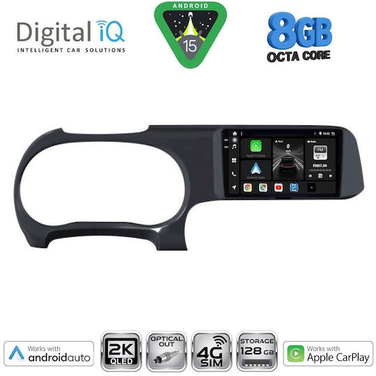 Digital IQ Car Audio System for Hyundai i10 2020 (Bluetooth/USB/WiFi/GPS/Apple CarPlay/Android Auto) with 9" Touch Screen