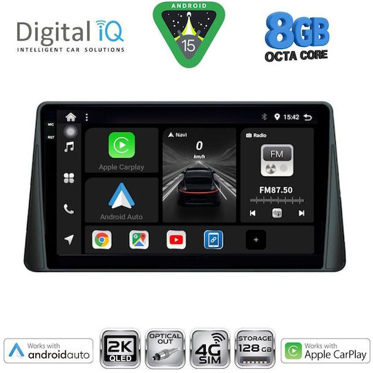 Digital IQ Car Audio System for Ford Focus 2019 Bluetooth USB WiFi GPS Apple CarPlay Android Auto with 9" Touch Screen