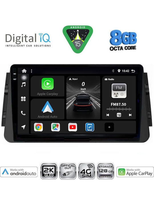 Digital IQ Car Audio System for Nissan Micra 2017 (Bluetooth/USB/WiFi/GPS/Apple CarPlay/Android Auto) with 9" Touch Screen