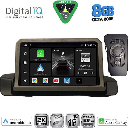 Digital IQ Ηχοσύστημα Αυτοκινήτου για BMW Σειρά 3 2005-2012 (Bluetooth/USB/WiFi/GPS/Apple-Carplay/Android-Auto) με Οθόνη Αφής 9"