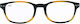 Square Reading Glasses Blue Block 2.00