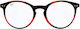 Round Reading Glasses Blue Block 1.75