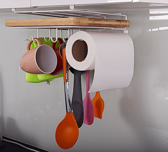 Cake Land Pendant Metal Shelf 25x26.5x11cm White