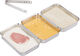 Relaxdays Set Tăvi De Copt Din Oțel Inoxidabil Argintiu 4x23x17 Cm