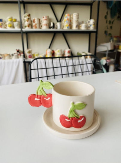 SteweHome Coffee Ceramic Red Cup
