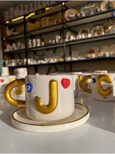 SteweHome Cana De Cafea Din Ceramică Albă 135ml