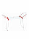 SteweHome Folding Floor Clothes Drying Rack Made of Metal with 20m Hanging Length