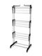SteweHome Folding Floor Clothes Drying Rack Aluminum Hanging Length 20m
