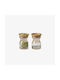 Phos & Gaia General Use Glass Transparent Vase with Lid