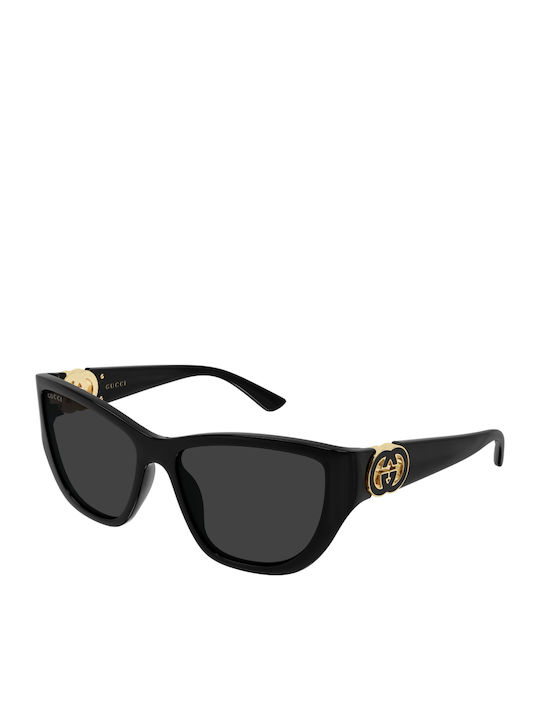 Gucci Women's Sunglasses with Black Frame and G...