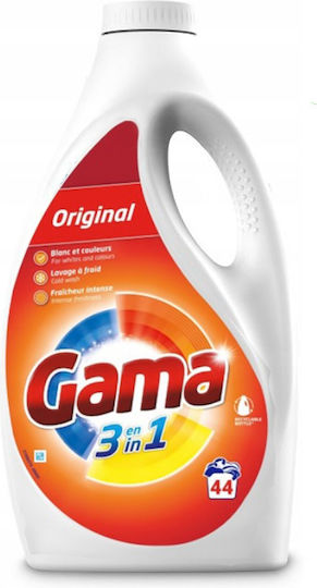 Gama Konzentriertes Flüssiges Waschmittel für Weiße Kleidung 1,98 lt (44 Messbecher)