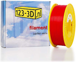 Jupiter PLA 3D Принтер Филамент 1.75mm Червен 1kg