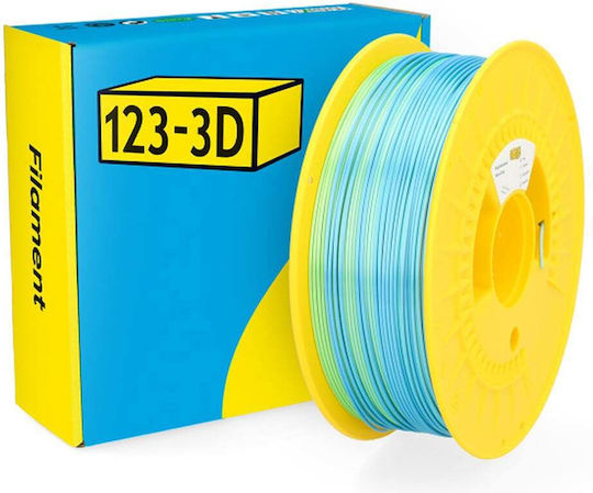 PLA 3D Printer Filament 1.75mm Blue Green Grey 1kg DHM00117