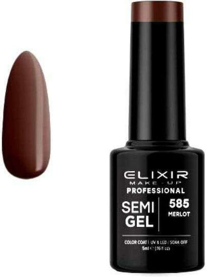 Elixir Ημιμόνιμο Βερνίκι Νυχιών 585 Merlot 5ml