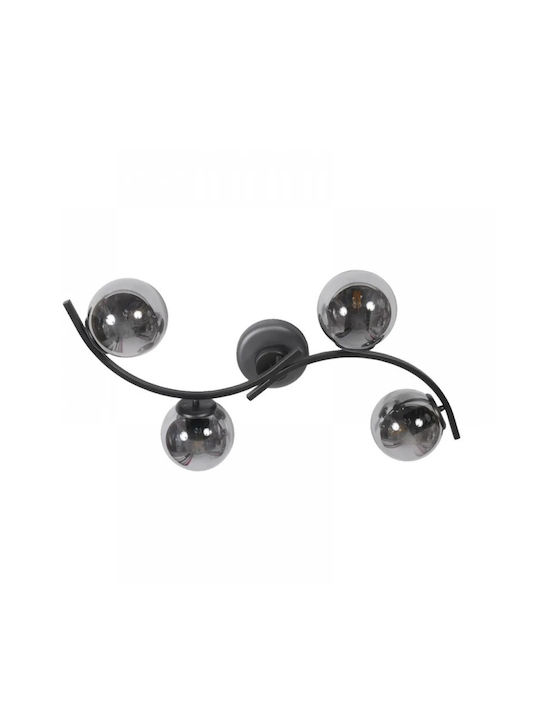 NG Santas Deckenleuchte montieren 85cm Schwarz