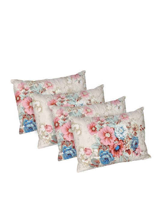 Alcam Bouquet Bed Pillow Microfiber 50x70cm 4 Pieces