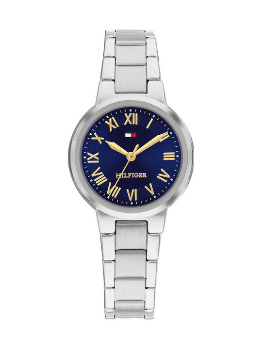 Tommy Hilfiger Becca Ανδρικό Ρολόι Μπαταρίας με Ασημί Μεταλλικό Μπρασελέ