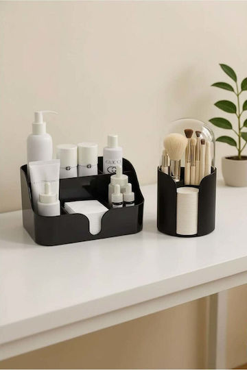 Stewehome Set of 2 Makeup Organizer Brush Cotton Black