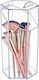 Stewehome Makeup Brush Organizer Box Lid White