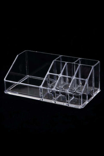 Stewehome Organizator Machiaj 9 Compartimente Plastic Transparent Multicolor Stewehome Organizator Machiaj 9 Compartimente Plastic Transparent Multicolor