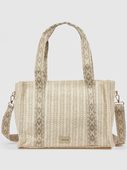 Rattanstasche Für Damen Schulter Farbe Beige